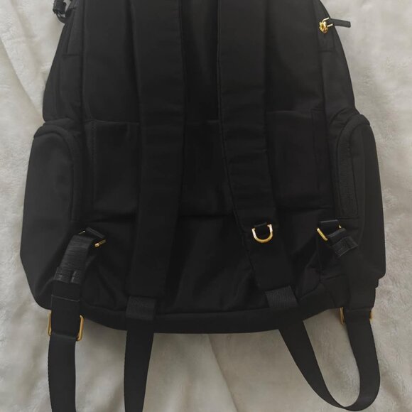 New TUMI Voyageur Celina Laptop Backpack 15 Inch Computer Black/Gold - Picture 8 of 12
